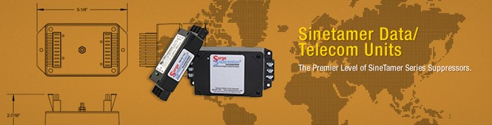 Sinetamer product line deliver collection of data and telecom units